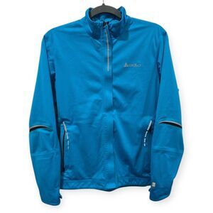 Odlo Ladies M Running Jacket Windbreaker Water Resistant Lightweight Reflective
